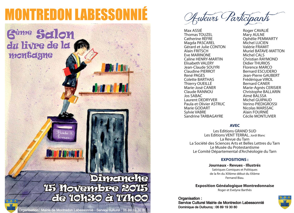 6ème Salon du Livre de la Montagne. Montredon Labessonié (81)