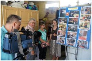 Photo : France 3 au centre de ressources de TG'OC (Tarn e Garona occitan / Association Frédéric Cayrou) 