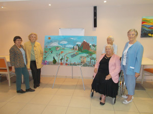 Une fresque pour la semaine bleue ... à  Nègrepelisse (82)