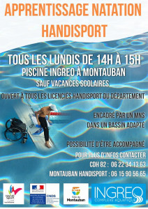 Natation Handisport à Ingreo - Montauban (82)