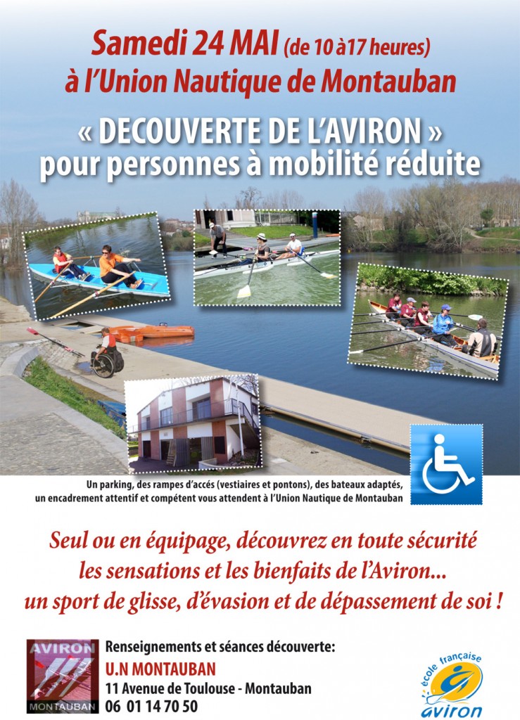 Découverte de l'aviron pour les personnes à mobilité réduite - Montauban (82)