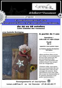 Atelier Vacances - La marionnette à sac - Salvagnac (81)