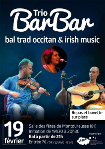 Bal Trad avec le Trio BarBar à Montdurausse (81)
