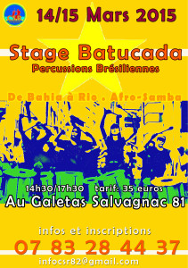 Stage de Batucada à Salvagnac (81)
