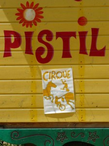 Affiche sur Roulotte - Cirque Pistil