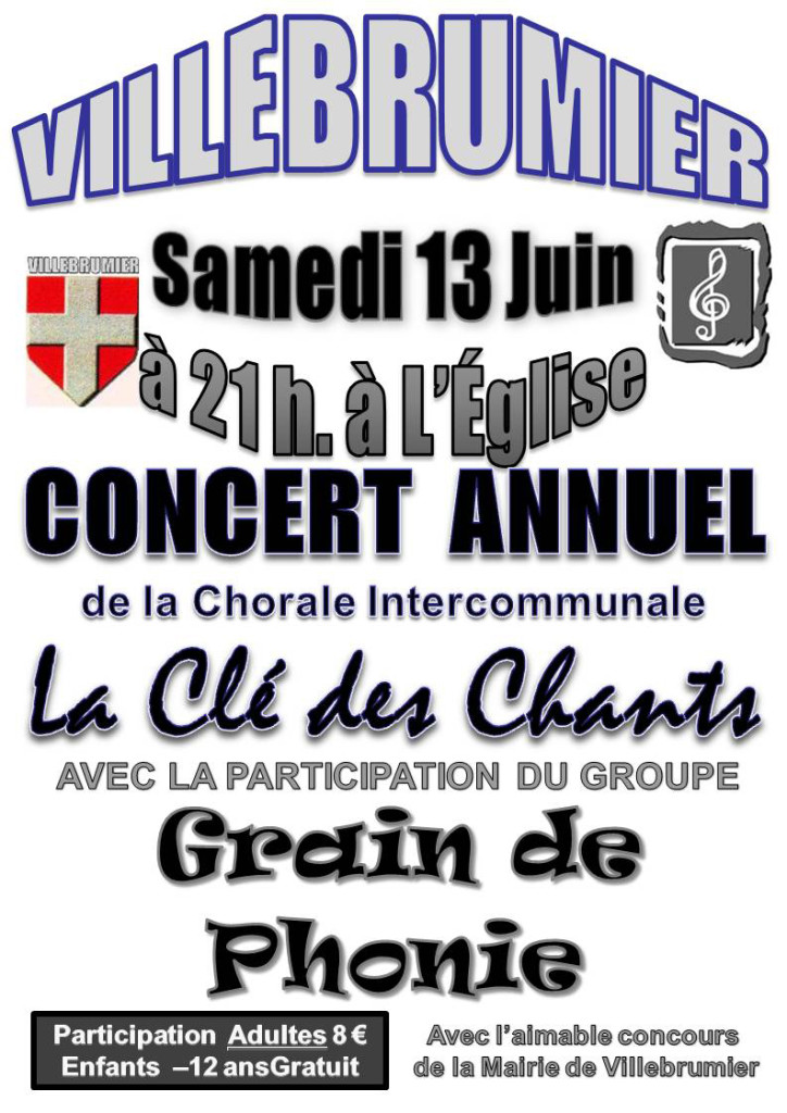 Concert annuel de La Clé des Chants à Villebrumier (82)