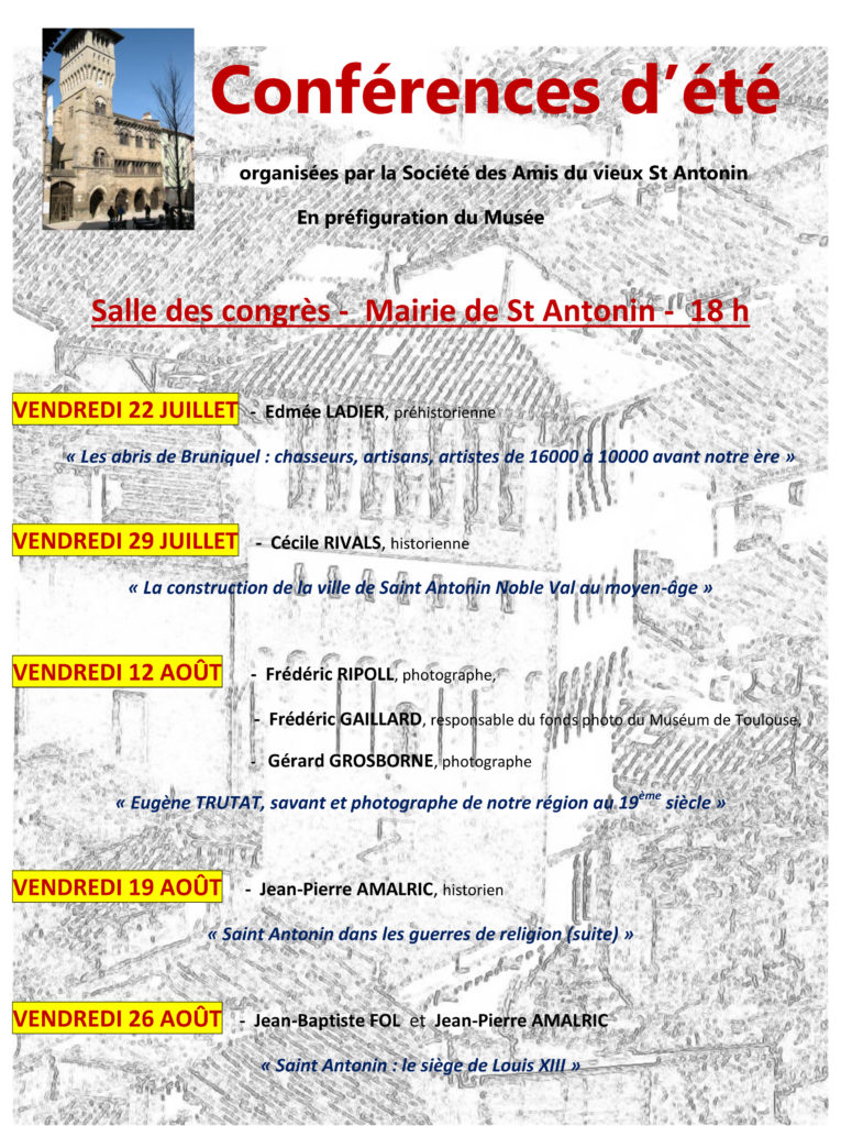 Conférences Saint Antonin Noble Val (82)