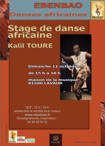 Stage de Danse Africaine avec Ebenbao à Lavaur (81)