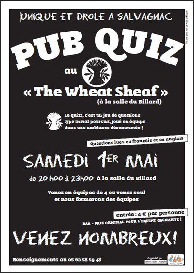 Pub Quiz en Anglais et en Français