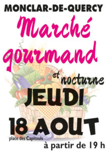 Marché gourmand Aout 2016 - Monclar de Quercy (82)