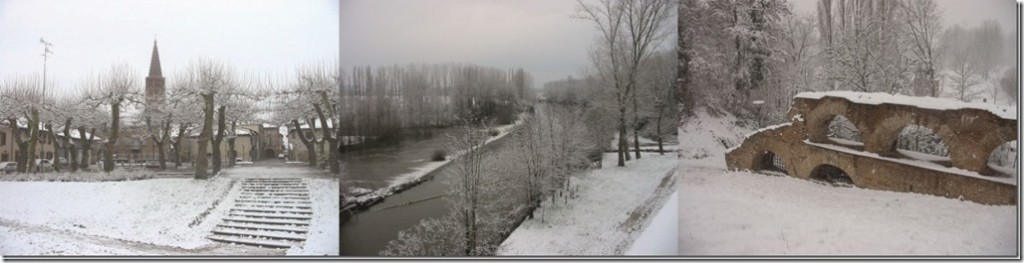 Nègrepelisse sous la neige.