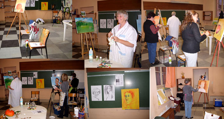 L'Atelier de Peinture avec Nathalie Patard à LaSalvetat Belmontet
