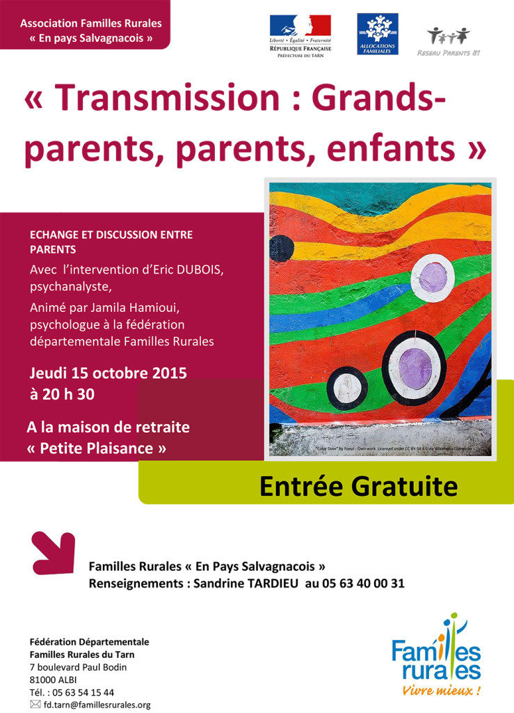 « Transmission : Grands-parents, parents, enfants » ... à Salvagnac (81)