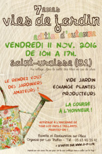 Vies de Jardin - Automne 2016 - Saint-Urcisse (81)