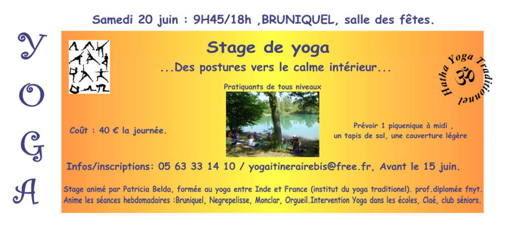 Stage de Yoga à Bruniquel